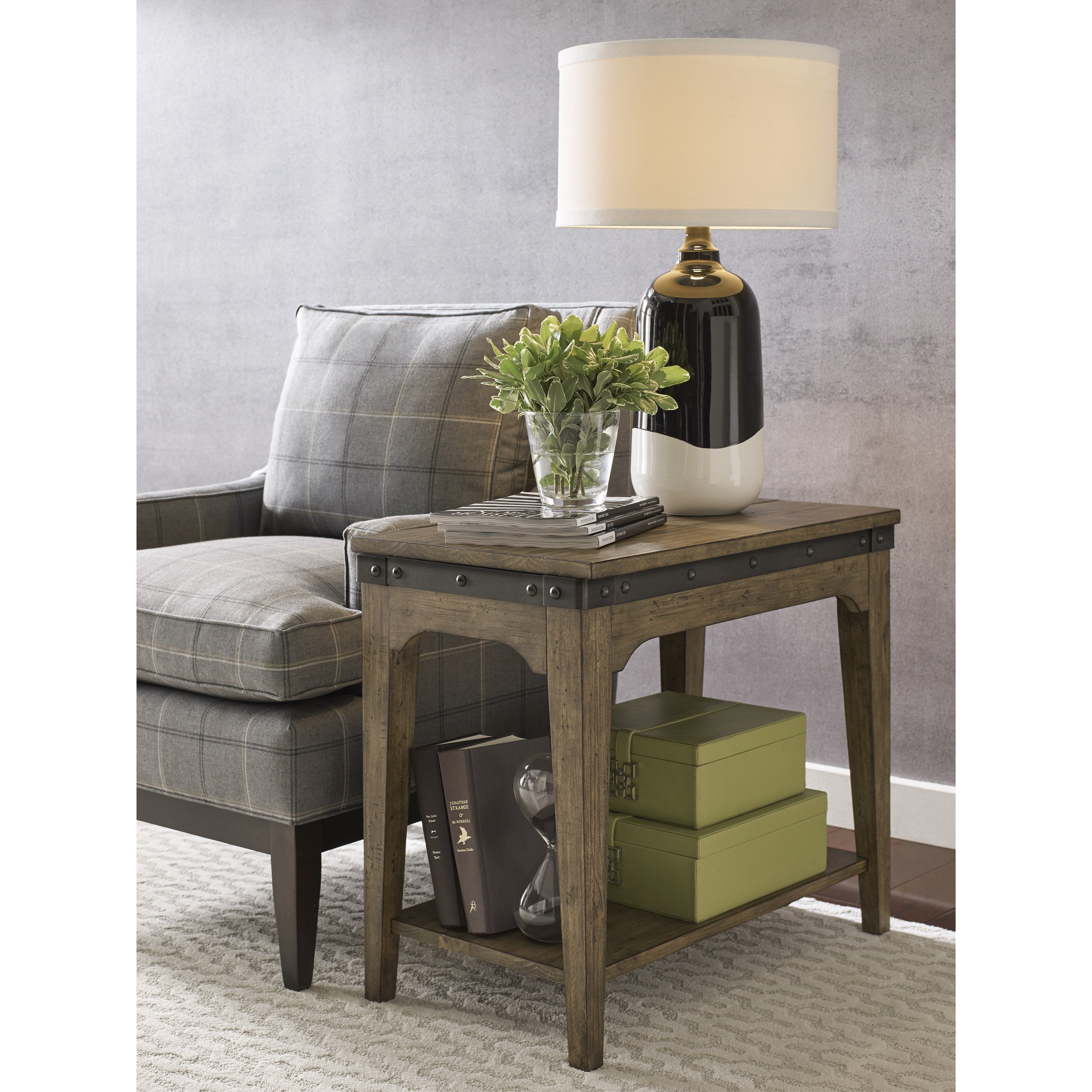 Plank road artisans store round cocktail table